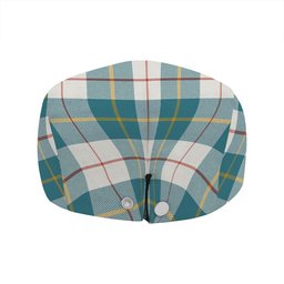 ScotsTee Shop Scottish MacRae of Conchra Ancient Clan Crest Tartan Jeff Cap Tartan Flat Cap