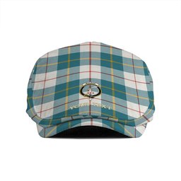 ScotsTee Shop Scottish MacRae of Conchra Ancient Clan Crest Tartan Jeff Cap Tartan Flat Cap