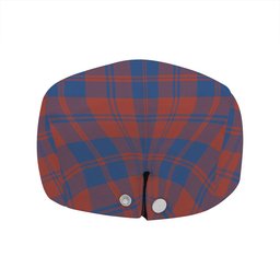 ScotsTee Shop Scottish MacGregor of Glengyle (Gregor of Deeside) Modern Clan Crest Tartan Jeff Cap Tartan Flat Cap