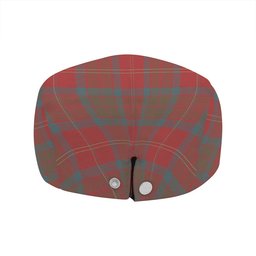 ScotsTee Shop Scottish MacPherson of Cluny Weathered Clan Crest Tartan Jeff Cap Tartan Flat Cap