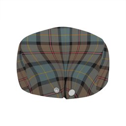 ScotsTee Shop Scottish MacLeod of Assynt Weathered Clan Crest Tartan Jeff Cap Tartan Flat Cap