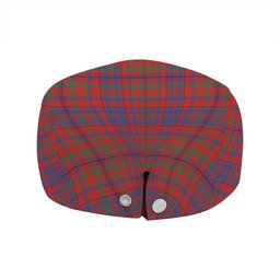 ScotsTee Shop Scottish MacLeod of Tullibardine (Red MacLeod) Modern Clan Crest Tartan Jeff Cap Tartan Flat Cap