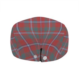 ScotsTee Shop Scottish Murray of Abercairney Portrait (Murray of Abercairney; Portrait) Weathered Clan Crest Tartan Jeff Cap Tartan Flat Cap