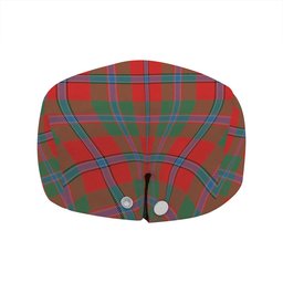 ScotsTee Shop Scottish Murray of Abercairney Modern Clan Crest Tartan Jeff Cap Tartan Flat Cap