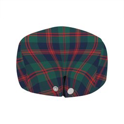 ScotsTee Shop Scottish Robertson of Struan Modern Clan Crest Tartan Jeff Cap Tartan Flat Cap
