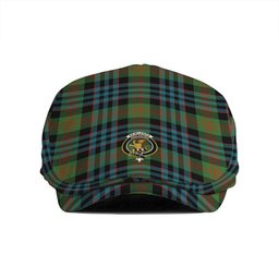 ScotsTee Shop Scottish Newlands (Walker Newlands) Ancient Clan Crest Tartan Jeff Cap Tartan Flat Cap