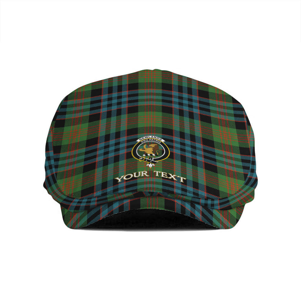 ScotsTee Shop Scottish Newlands (Walker Newlands) Ancient Clan Crest Tartan Jeff Cap Tartan Flat Cap