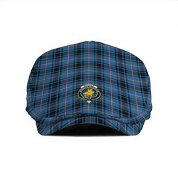 ScotsTee Shop Scottish MacIver of Strome Ancient Clan Crest Tartan Jeff Cap Tartan Flat Cap