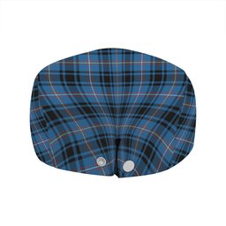 ScotsTee Shop Scottish MacIver of Strome Ancient Clan Crest Tartan Jeff Cap Tartan Flat Cap