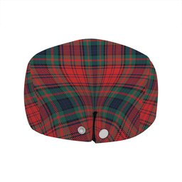ScotsTee Shop Scottish Murray of Atholl Red Dress (Murray of Atholl; Red Dress) Modern Clan Crest Tartan Jeff Cap Tartan Flat Cap