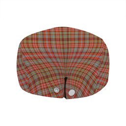 ScotsTee Shop Scottish Ogilvie of Airlie Ancient Clan Crest Tartan Jeff Cap Tartan Flat Cap