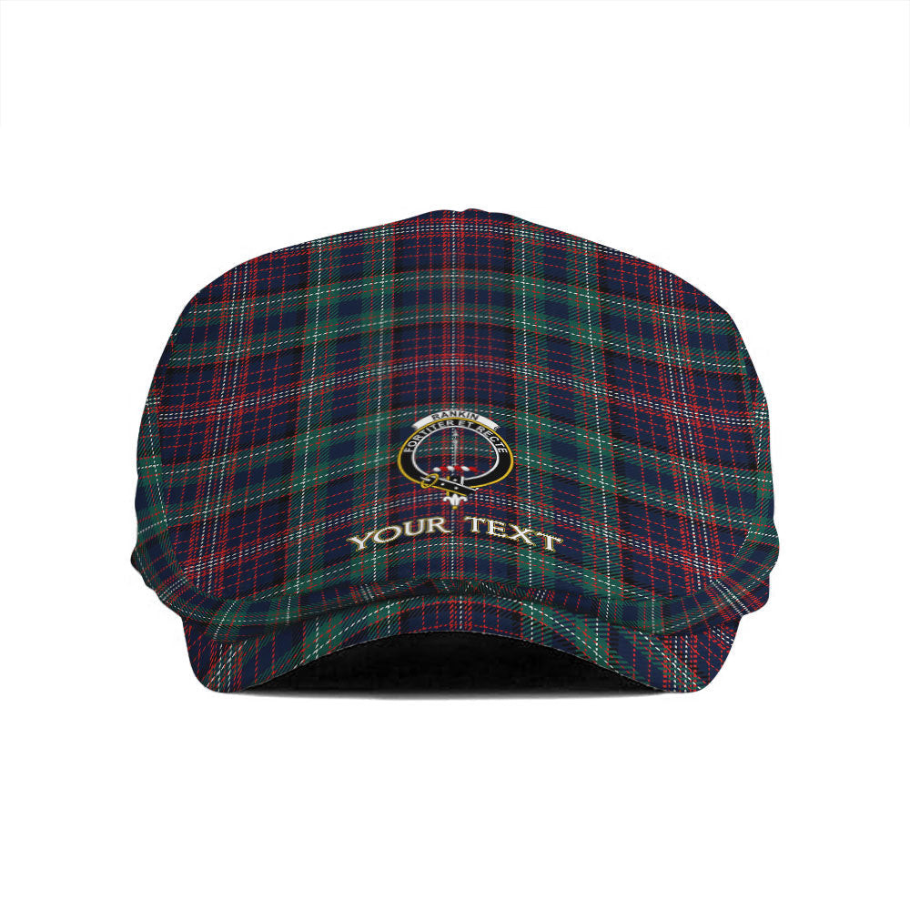 ScotsTee Shop Scottish Rankin Modern Clan Crest Tartan Jeff Cap Tartan Flat Cap