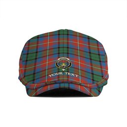 ScotsTee Shop Scottish Rattray of Lude Ancient Clan Crest Tartan Jeff Cap Tartan Flat Cap