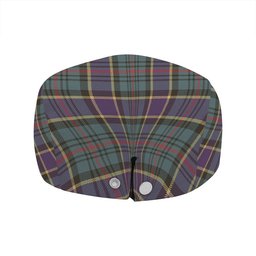 ScotsTee Shop Scottish Ogilvie of Inverarity (Wilson) Weathered Clan Crest Tartan Jeff Cap Tartan Flat Cap