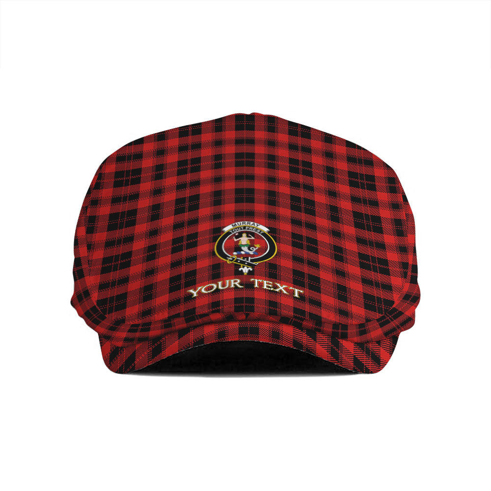 ScotsTee Shop Scottish Murray of Ochtertyre Modern Clan Crest Tartan Jeff Cap Tartan Flat Cap