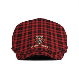 ScotsTee Shop Scottish Murray of Ochtertyre Modern Clan Crest Tartan Jeff Cap Tartan Flat Cap