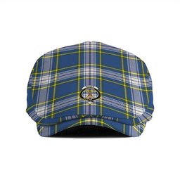 ScotsTee Shop Scottish Maver Dress Modern Clan Crest Tartan Jeff Cap Tartan Flat Cap