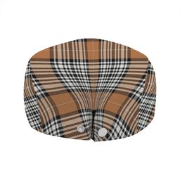 ScotsTee Shop Scottish Napier Rose Modern Clan Crest Tartan Jeff Cap Tartan Flat Cap