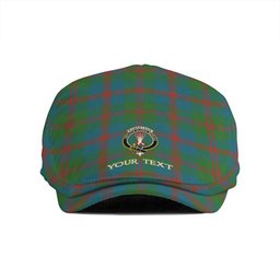 ScotsTee Shop Scottish Robertson of Struan Ancient Clan Crest Tartan Jeff Cap Tartan Flat Cap