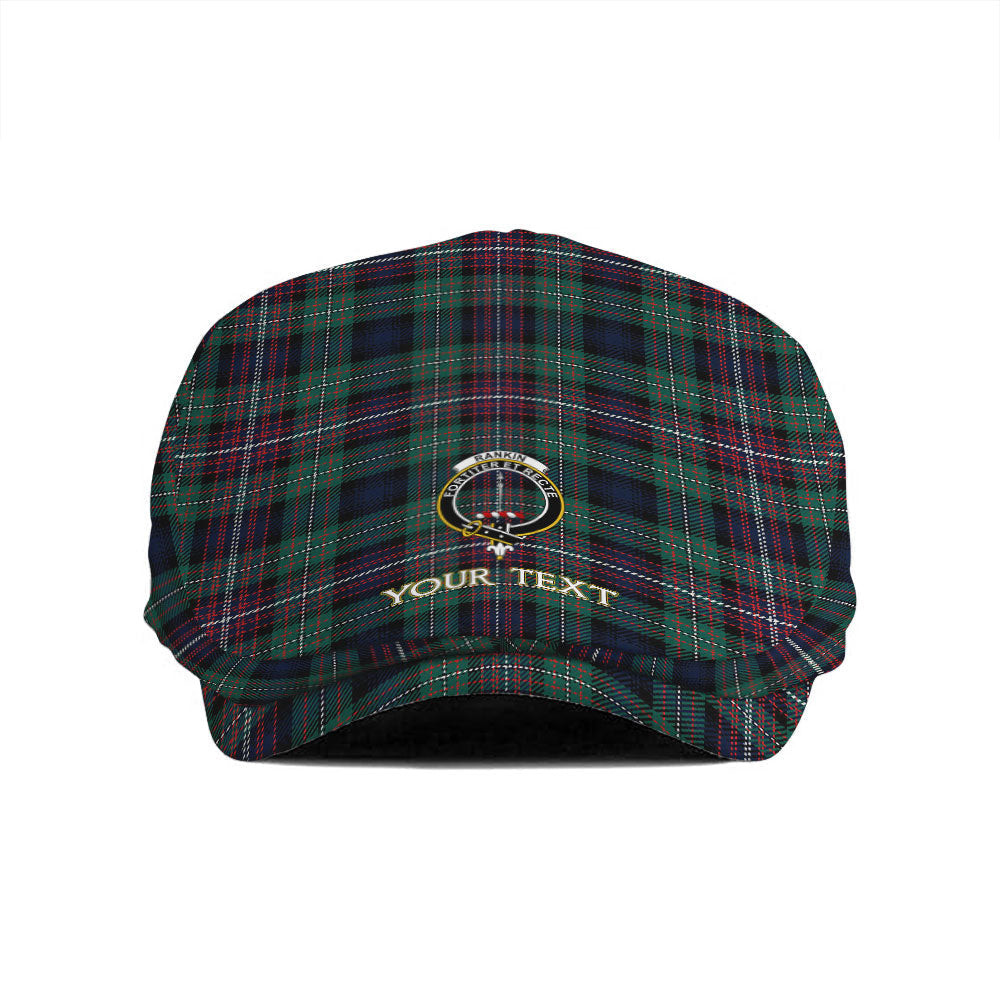 ScotsTee Shop Scottish Rankin (Dalgliesh) Modern Clan Crest Tartan Jeff Cap Tartan Flat Cap