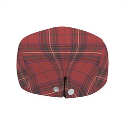 ScotsTee Shop Scottish Stewart of Rothesay Weathered Clan Crest Tartan Jeff Cap Tartan Flat Cap