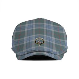 ScotsTee Shop Scottish Thorburn (Thurburn) Weathered Clan Crest Tartan Jeff Cap Tartan Flat Cap