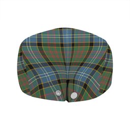ScotsTee Shop Scottish Paisley Drennan (Drennan Drennan) Ancient Clan Crest Tartan Jeff Cap Tartan Flat Cap