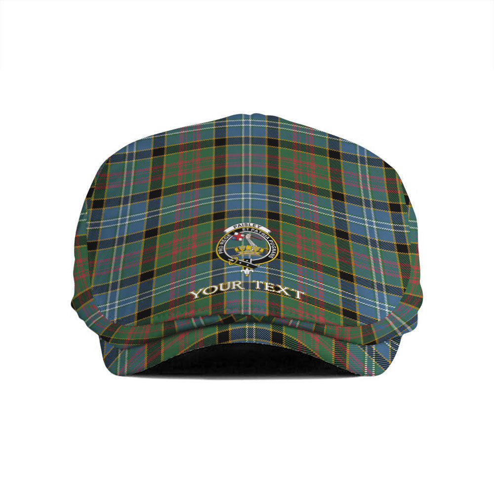 ScotsTee Shop Scottish Paisley Drennan (Drennan Drennan) Ancient Clan Crest Tartan Jeff Cap Tartan Flat Cap