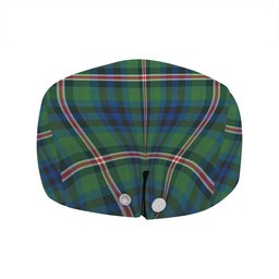 ScotsTee Shop Scottish Reid (Mill City) Modern Clan Crest Tartan Jeff Cap Tartan Flat Cap