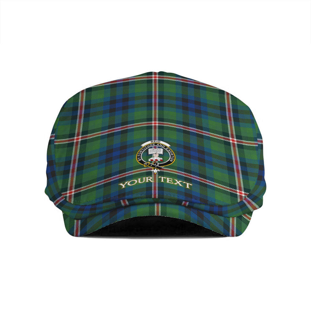 ScotsTee Shop Scottish Reid (Mill City) Modern Clan Crest Tartan Jeff Cap Tartan Flat Cap