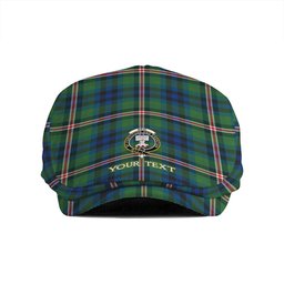 ScotsTee Shop Scottish Reid (Mill City) Modern Clan Crest Tartan Jeff Cap Tartan Flat Cap