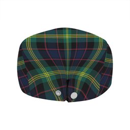 ScotsTee Shop Scottish Watson (Wate Watt) Modern Clan Crest Tartan Jeff Cap Tartan Flat Cap