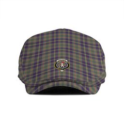 ScotsTee Shop Scottish Tailyour Weathered Clan Crest Tartan Jeff Cap Tartan Flat Cap