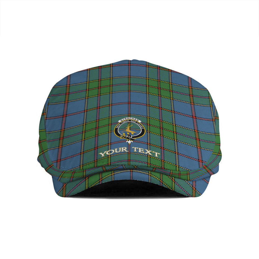 ScotsTee Shop Scottish Strachan Ancient Clan Crest Tartan Jeff Cap Tartan Flat Cap
