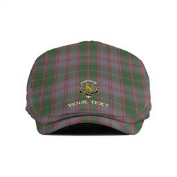 ScotsTee Shop Scottish MacPherson of Glentruim Modern Clan Crest Tartan Jeff Cap Tartan Flat Cap