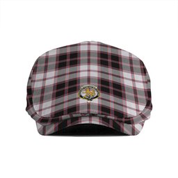 ScotsTee Shop Scottish MacPherson of Pitmain Ancient Clan Crest Tartan Jeff Cap Tartan Flat Cap