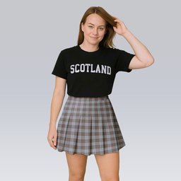 ScotsTee Shop Scottish MacBean Dress Tartan Plaid Pleated Mini Skirt