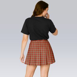 ScotsTee Shop Scottish MakGill Modern Tartan Plaid Pleated Mini Skirt