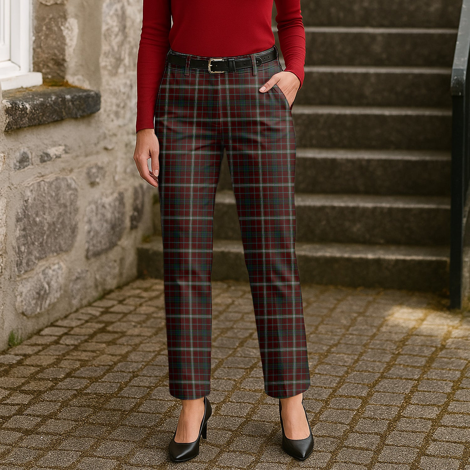 ScotsTee Shop Scottish Clifford Women's Tartan Trousers Ladies' Plaid Pants