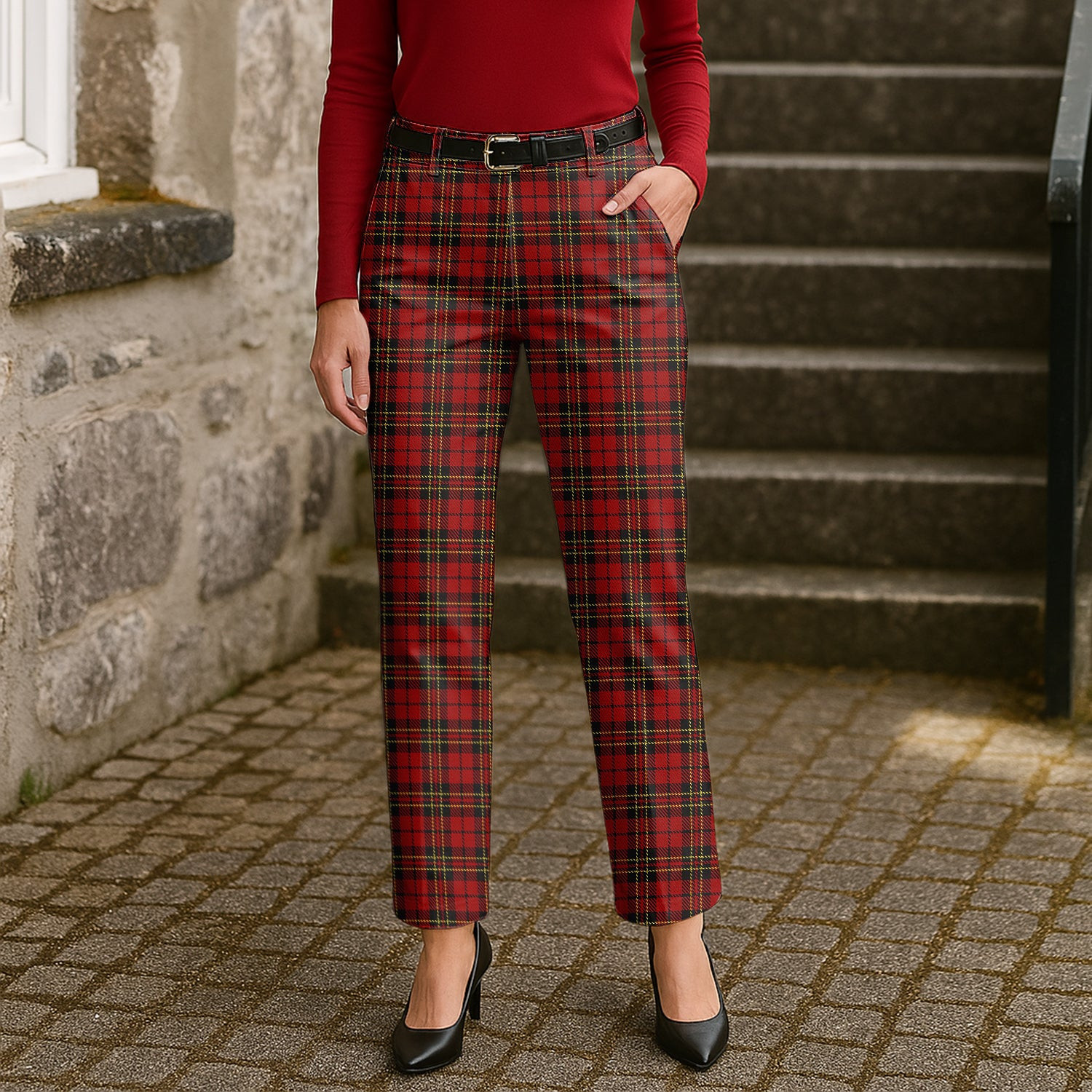 ScotsTee Shop Scottish Brodie Women's Tartan Trousers Ladies' Plaid Pants