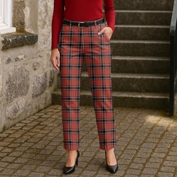 ScotsTee Shop Scottish Dunbar District Modern Women's Tartan Trousers Ladies' Plaid Pants