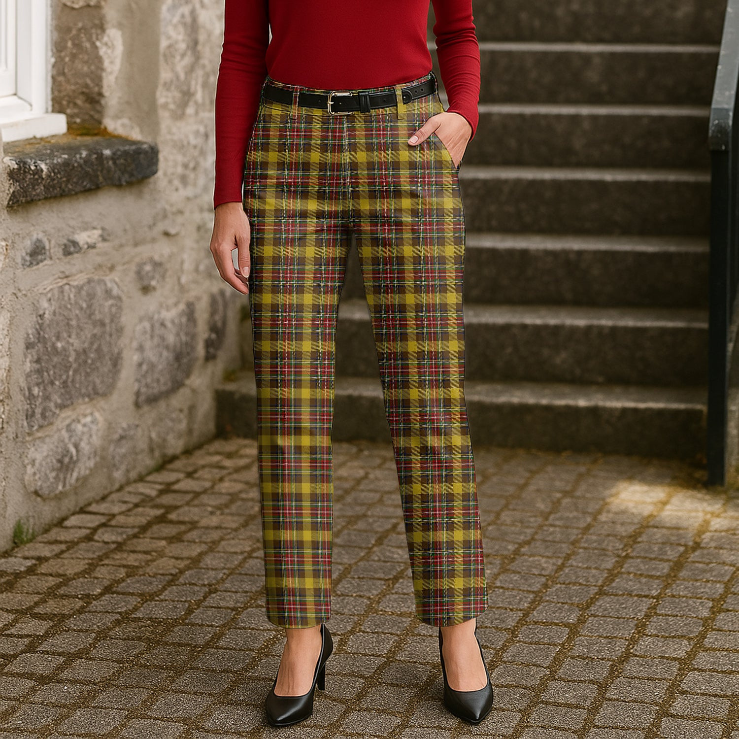 ScotsTee Shop Scottish Cree Women's Tartan Trousers Ladies' Plaid Pants