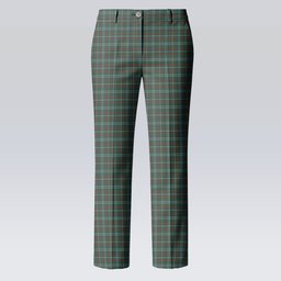 ScotsTee Shop Scottish Dundee Green Women's Tartan Trousers Ladies' Plaid Pants