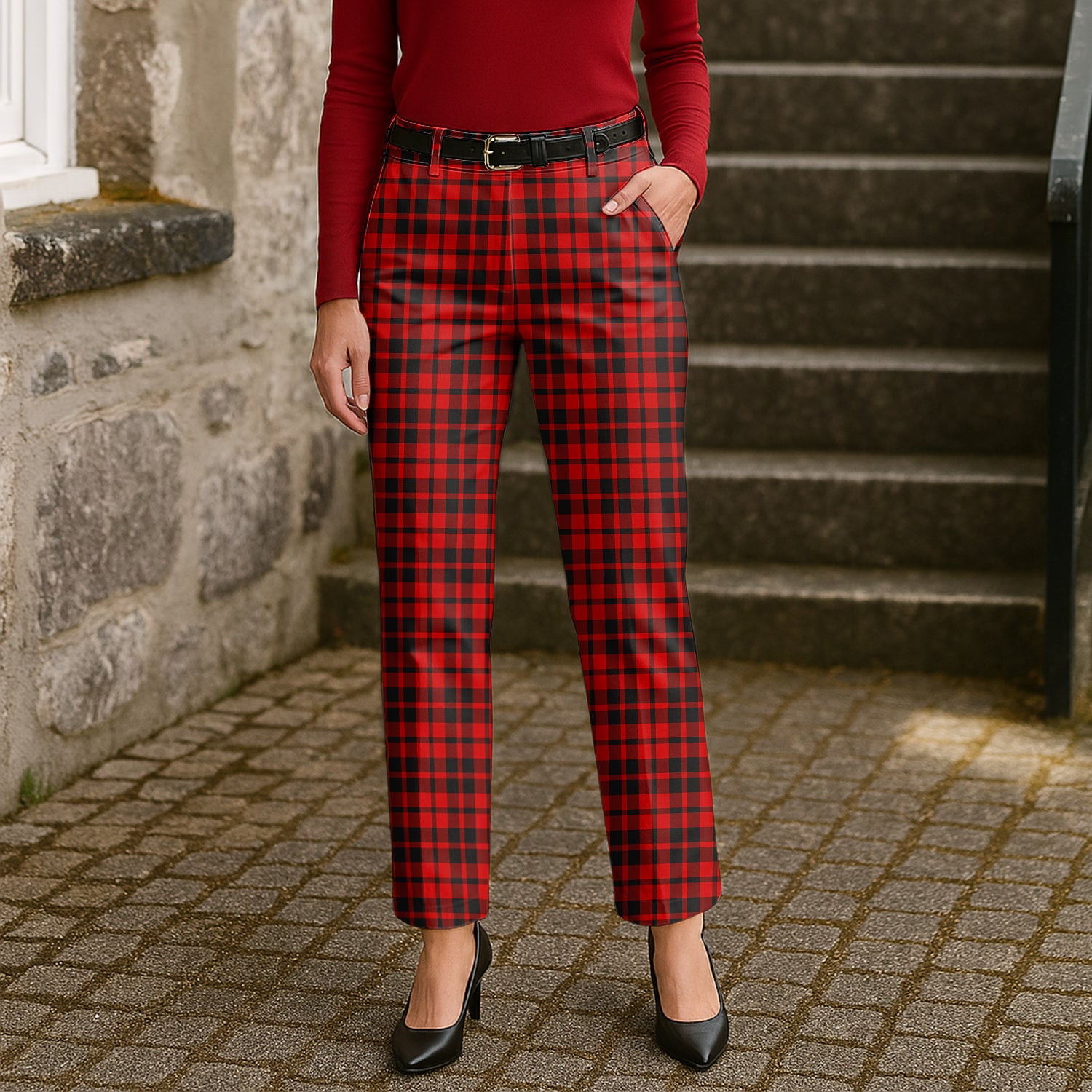 ScotsTee Shop Scottish Hog Women's Tartan Trousers Ladies' Plaid Pants