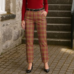 ScotsTee Shop Scottish Jacobite Old Women's Tartan Trousers Ladies' Plaid Pants