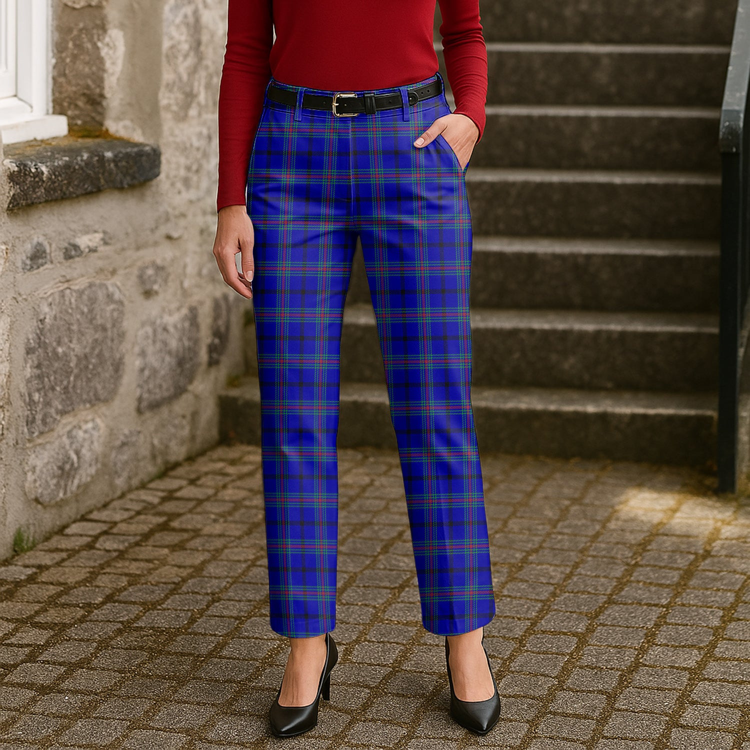 ScotsTee Shop Scottish Kinding Women's Tartan Trousers Ladies' Plaid Pants