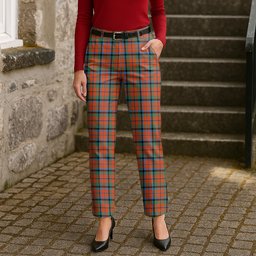 ScotsTee Shop Scottish Macnaghten Ancient Women's Tartan Trousers Ladies' Plaid Pants