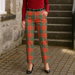 ScotsTee Shop Scottish MacAuley Ancient Women's Tartan Trousers Ladies' Plaid Pants