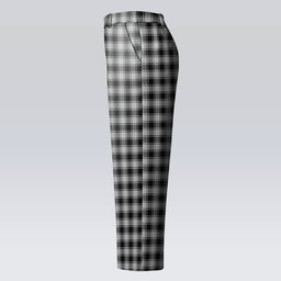 ScotsTee Shop Scottish MacPhee Black and White Women's Tartan Trousers Ladies' Plaid Pants