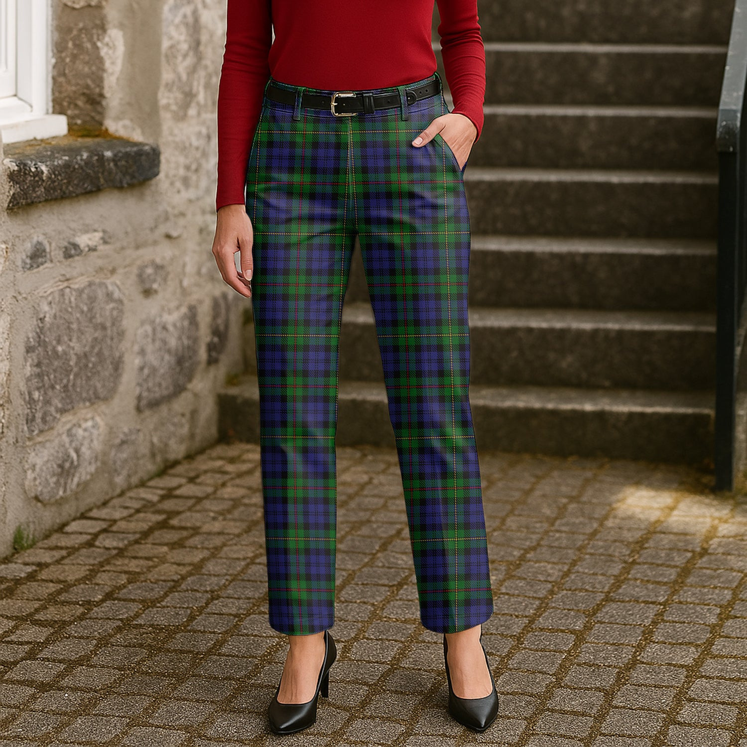 ScotsTee Shop Scottish MacEwan Women's Tartan Trousers Ladies' Plaid Pants
